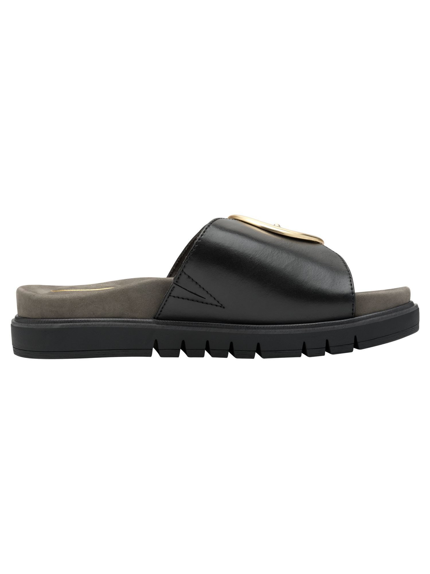 Tamaris WIDE FIT MultiAdjustable, comfortFit aus Leder Pantolette MultiAdjustable