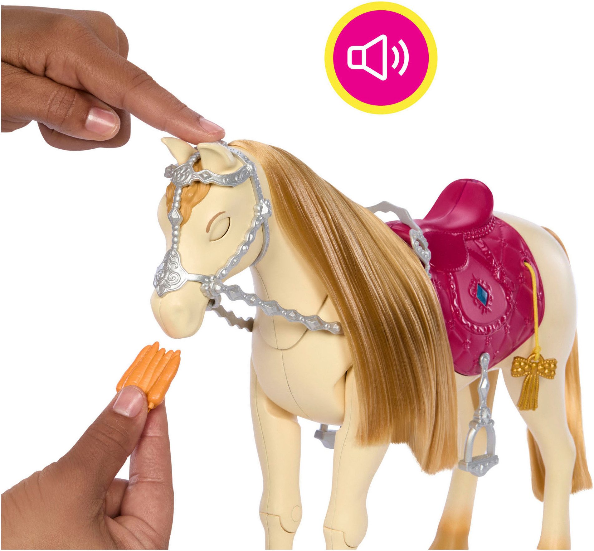Barbie Dress-Up Doll Mysteries: The Mysterious Horse Adventure Toy Horse, Interactive; with Sound