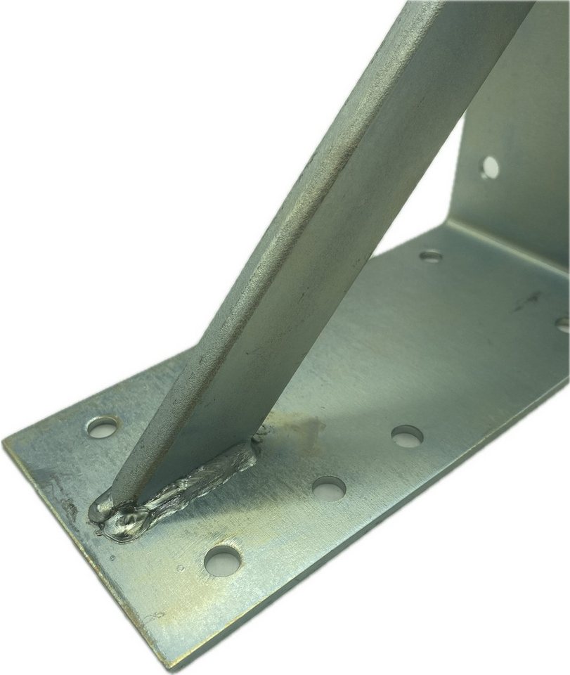 Thumbnail - dynamic24 Holzkonstruktionsbeschlag, Winkel verzinkt 200x200x90mm verstärkt 3mm Schwerlast Bauwinkel