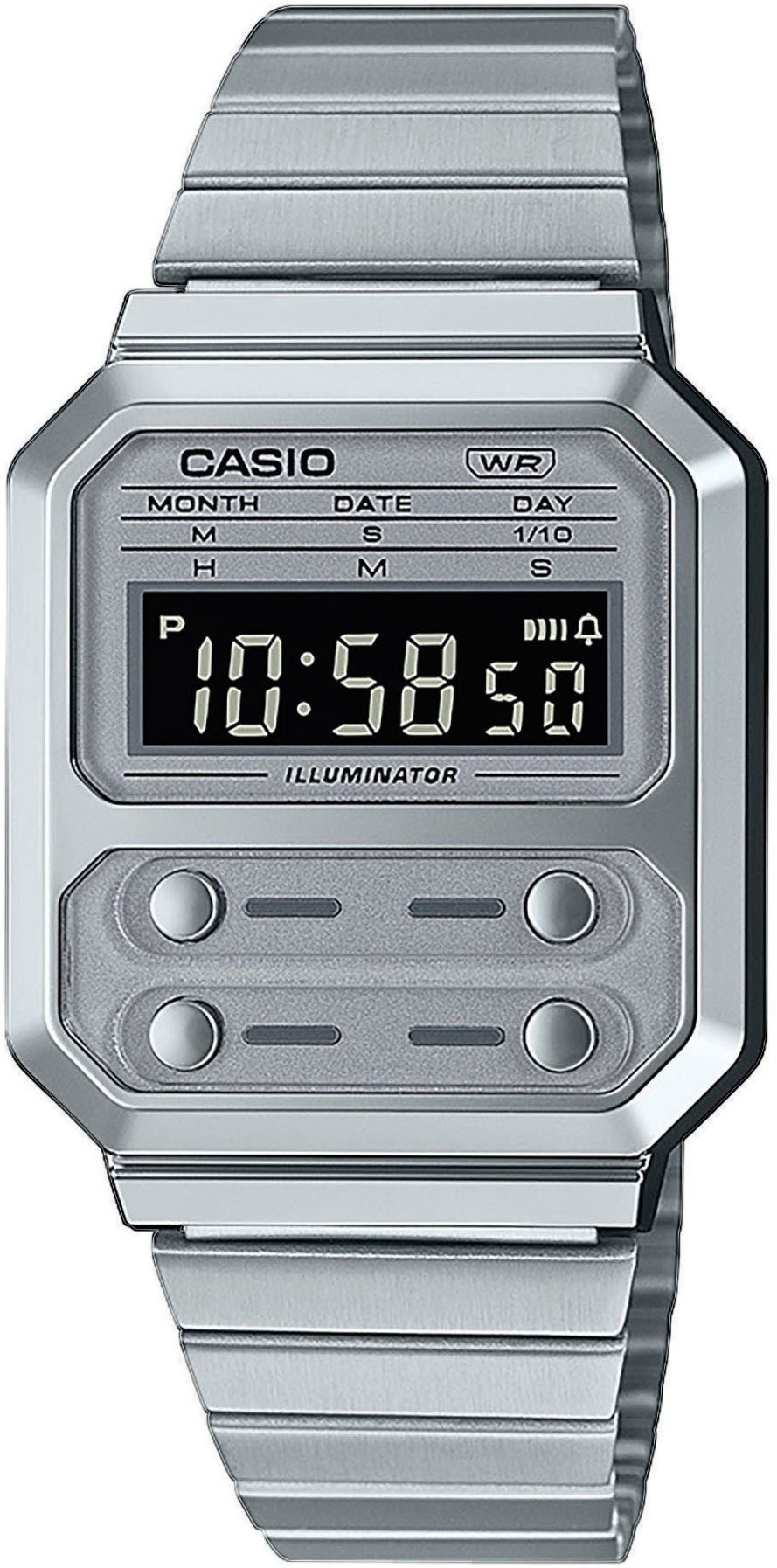 CASIO VINTAGE Chronograph A100WE-7BEF, Quarzuhr, Armbanduhr, günstig online kaufen