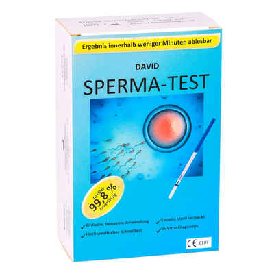 David Schwangerschafts-Teststreifen 3 x David Spermatest Set Fruchtbarkeitstest Kit