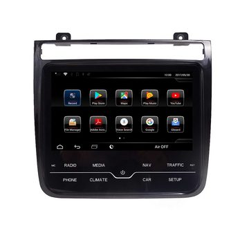 TAFFIO Für VW Touareg 2 RNS850 9" Touchscreen Android GPS CarPlay Einbau-Navigationsgerät