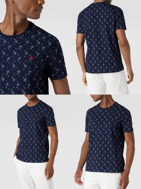 Ralph Lauren T-Shirt Polo Ralph Lauren All-Over Pattern Navy T-Shirt Shirt Custom Slim Fit