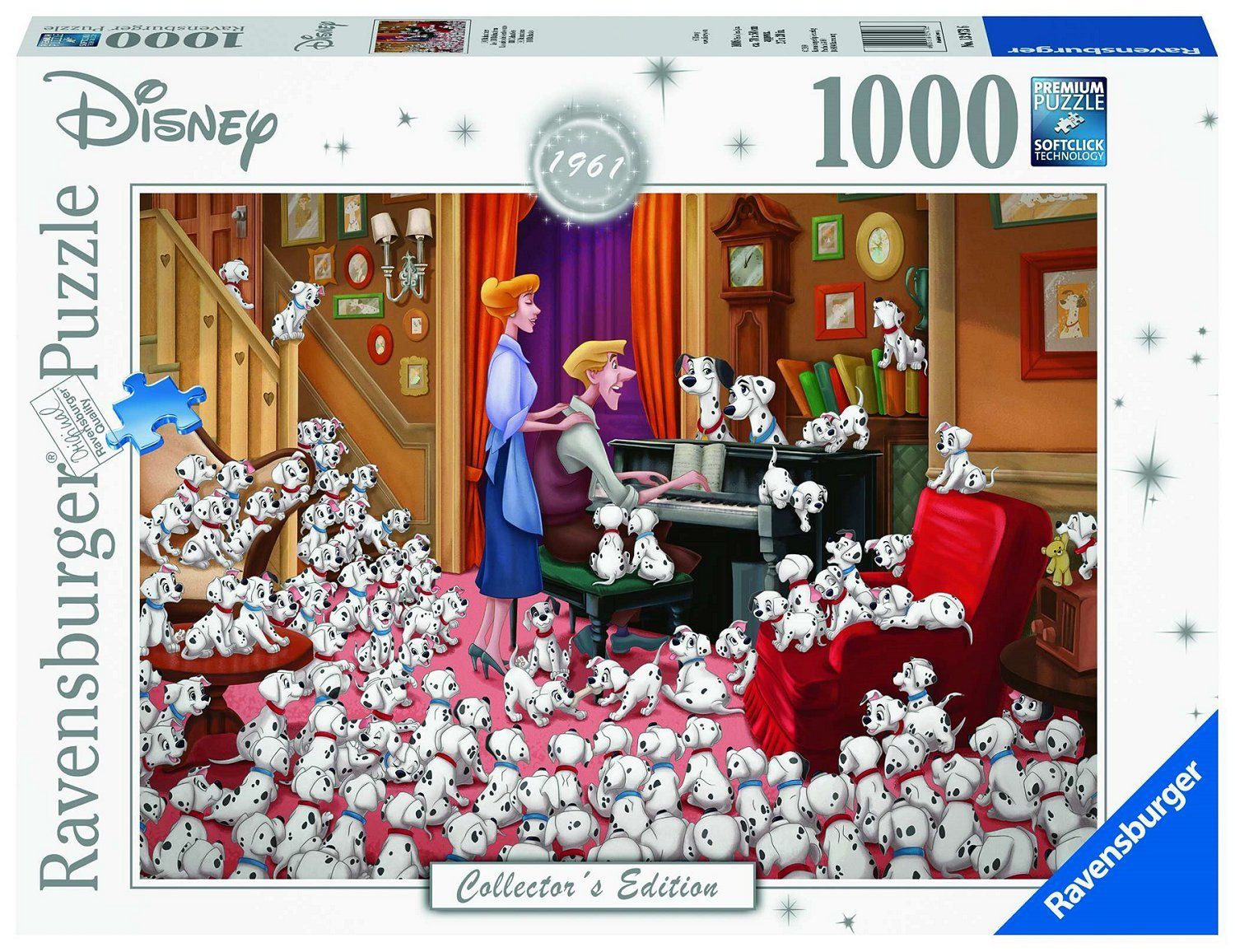 Ravensburger Puzzle 13973 Disney 101 Dalmatiner 1000 Teile Puzzle, 1000 Puzzleteile