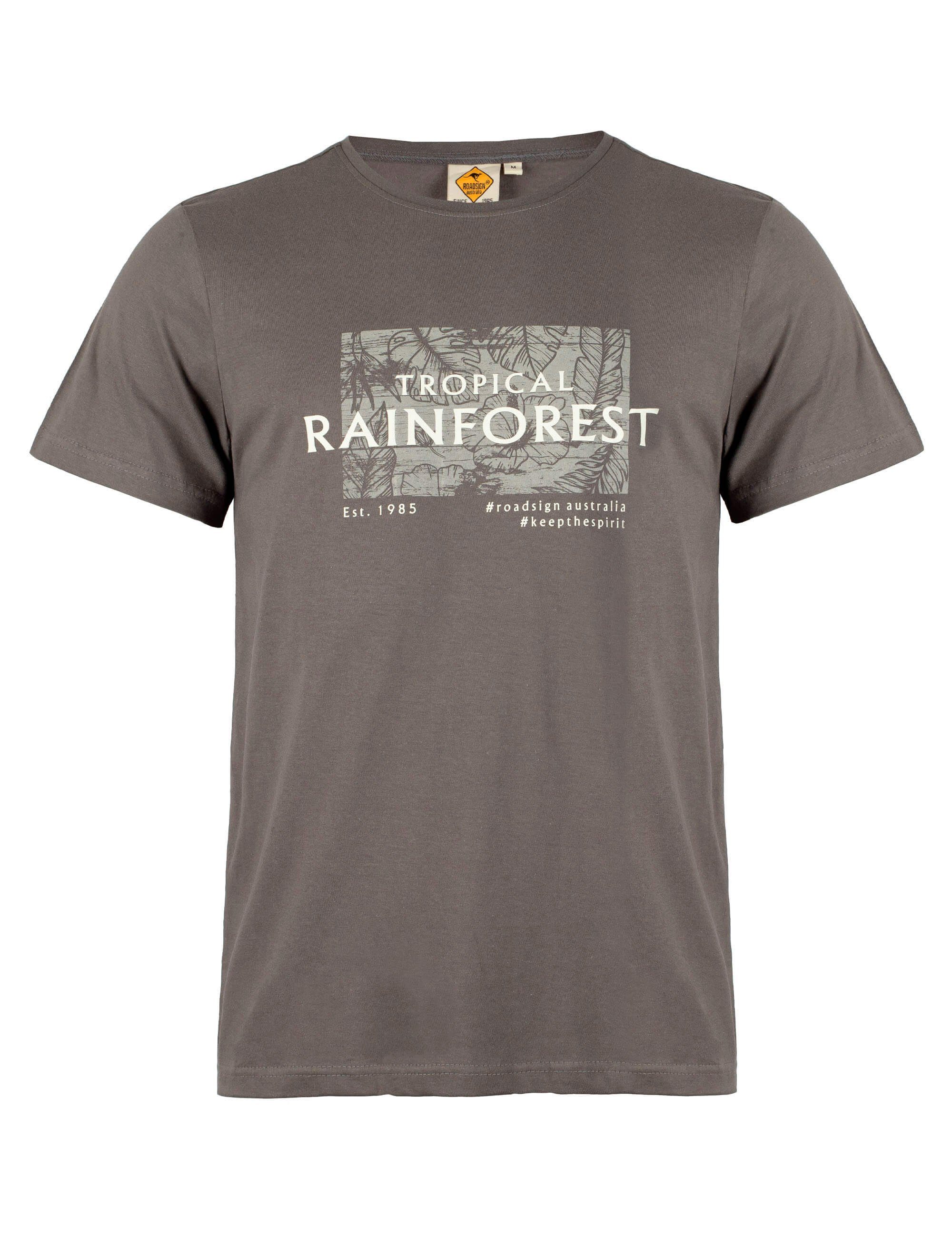 ROADSIGN australia T-Shirt Tropical (1, 1-tlg., 1) lässiges Basic Essential aus Baumwolle, mit Print