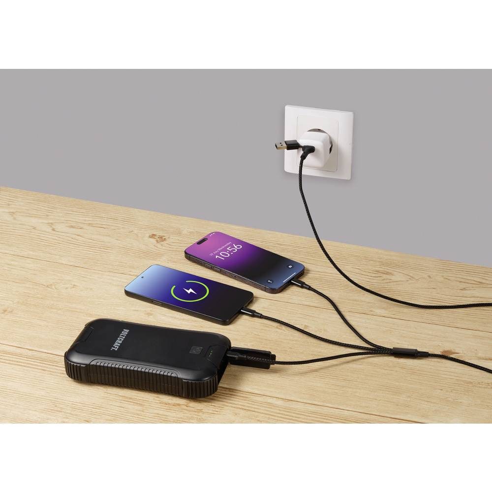 Renkforce USB-Ladekabel USB 2.0 US203/3M USB-Kabel, Aluminium-Stecker