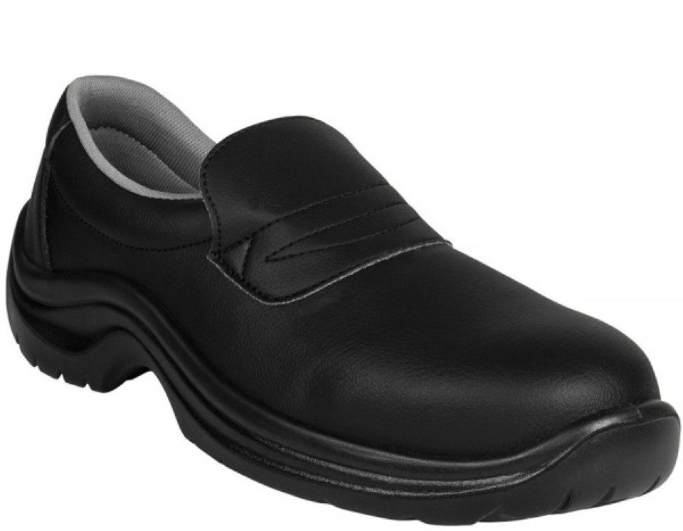 Abeba Eco Work Slipper schwarz Berufsschuh Baumustergeprüft für orthopädische Einlagen
