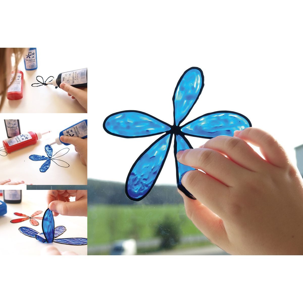 C. KREUL Wasserfarbe KREUL Window Color schwarz 80ml Flasche