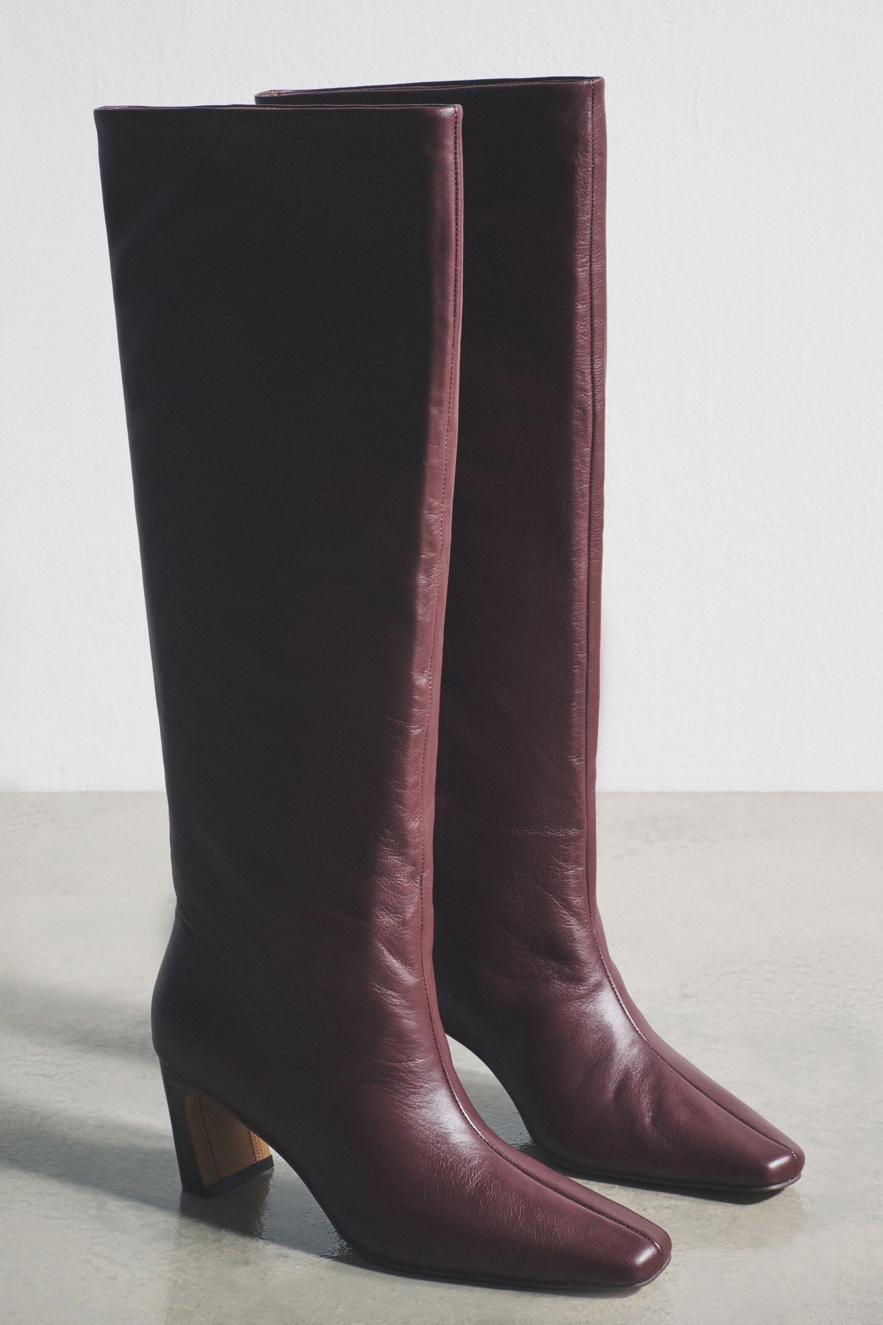 The Set The Set Kniehohe Premium-Lederstiefel Stiefel (1-tlg)