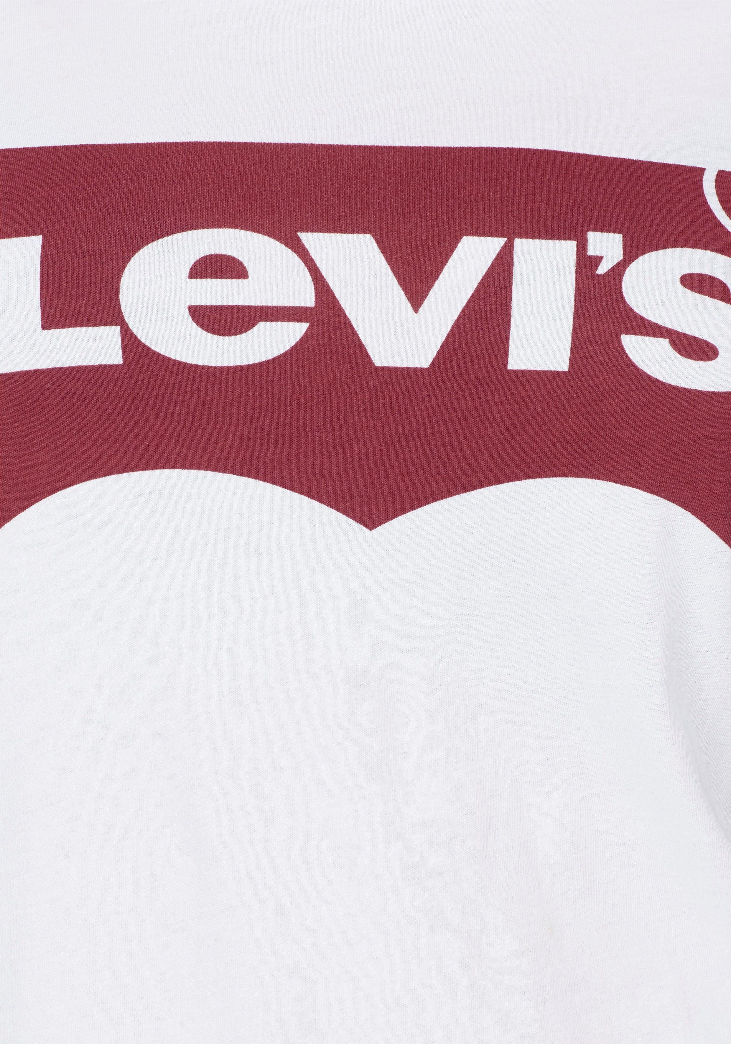 Perfect Batwing-Logo weiß-rot Plus Tee mit Levi's® T-Shirt