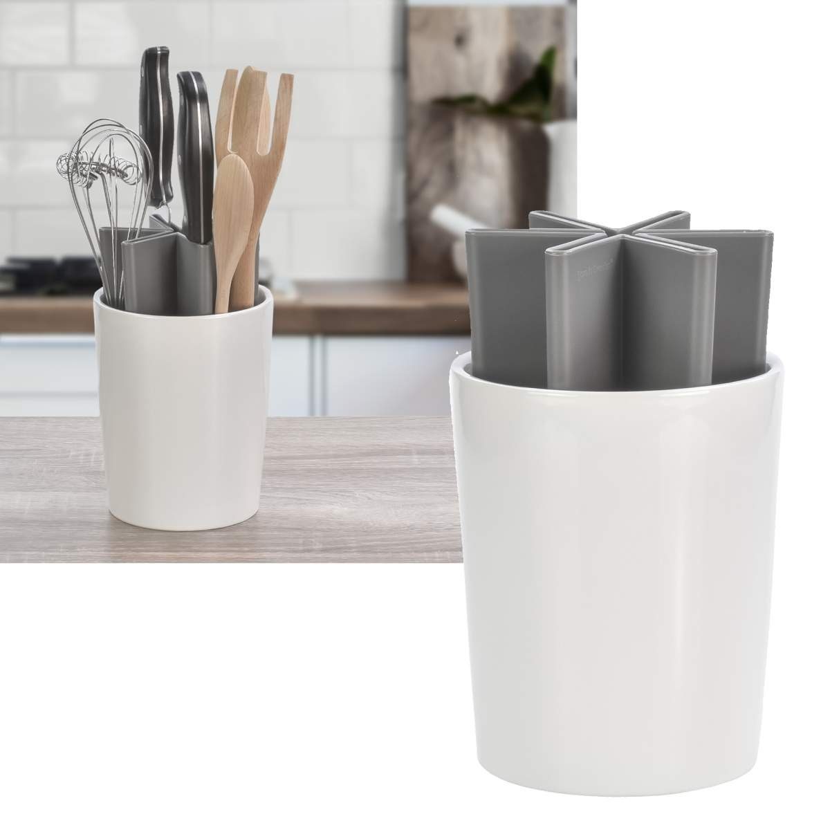 Born in Sweden Besteckhalter Angle, (2-tlg), Kochbesteckhalter, Küchenutensilienhalter rund, mit Messerhalter. € 59,90