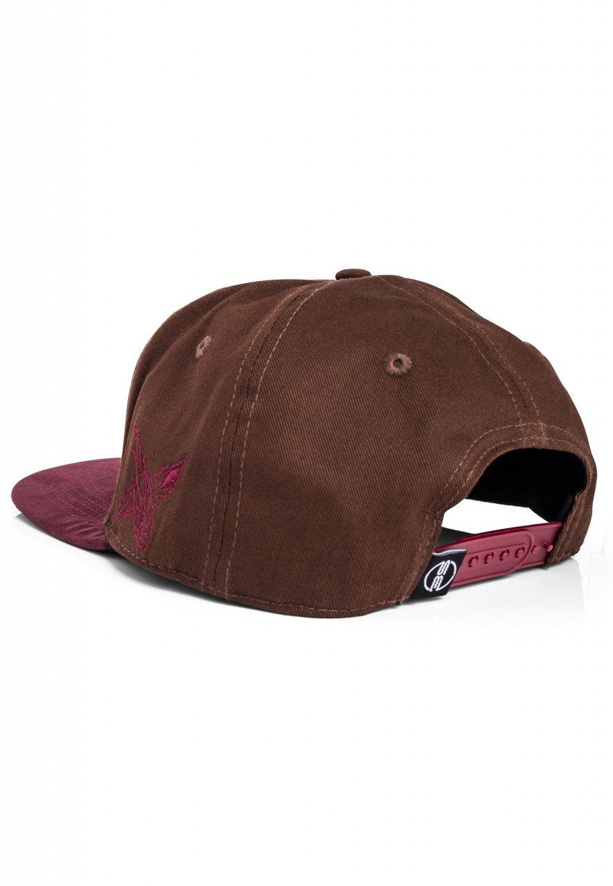 Snapback Blackskies Cap Braun-Burgundy Vila Cap Snapback - Port