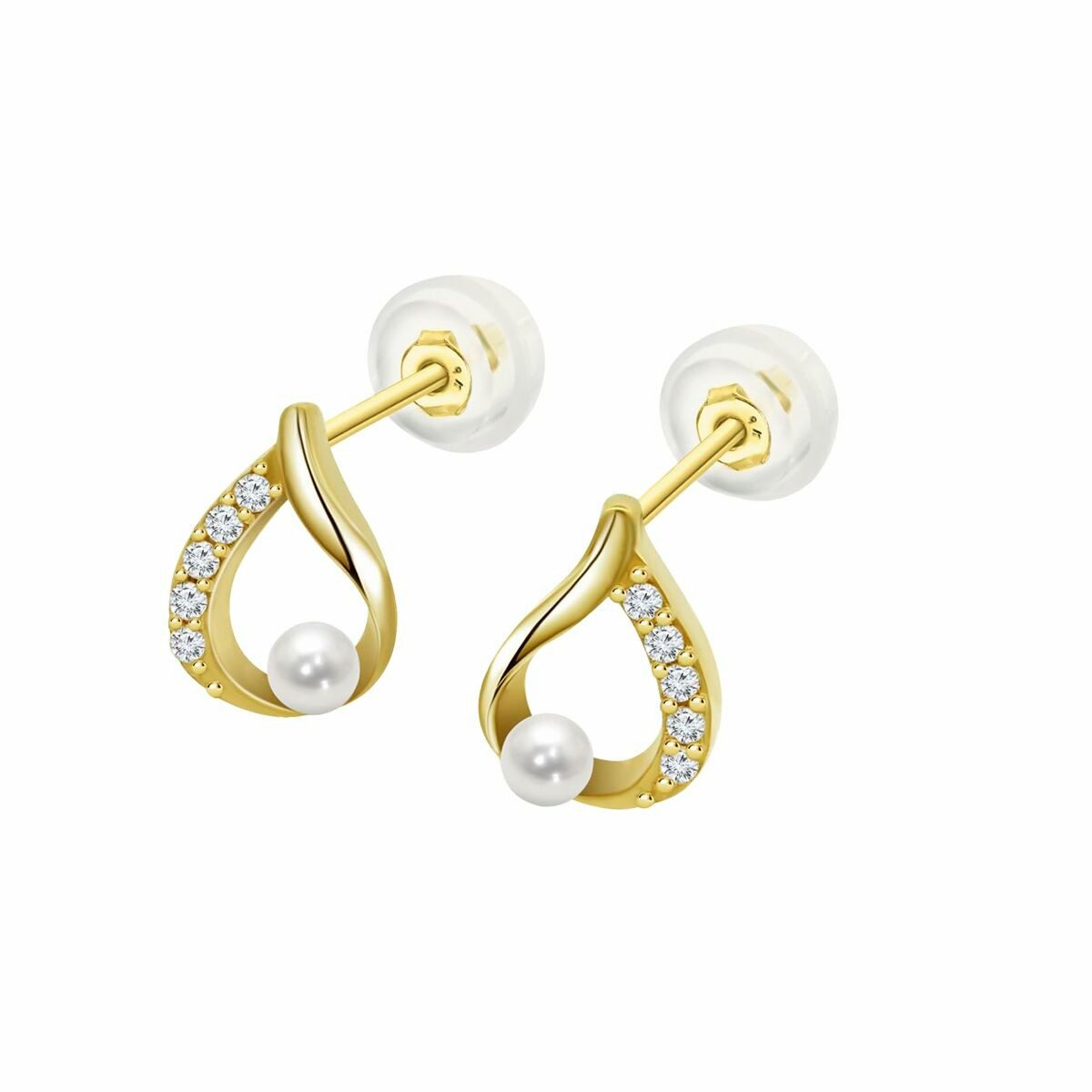 Lotus Ohrring-Set Damen Goldohrringe Lotus HIN00391 handgefertigt eleganter Ohrschmuck f