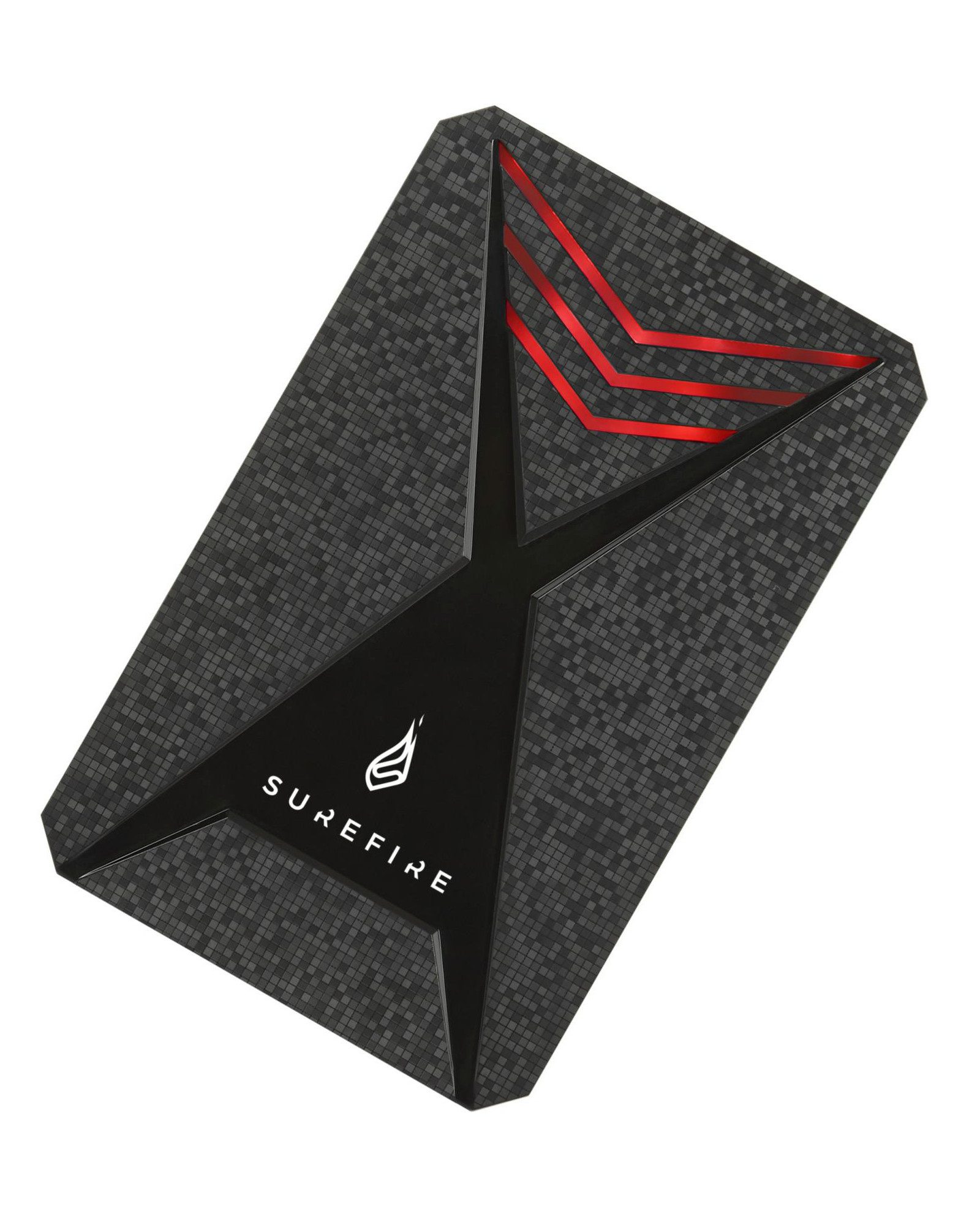 Surefire Gaming Bunker externe Gaming-SSD (1 TB) 2,5"" 430 MB/S Lesegeschwindigkeit, 430 MB/S Schreibgeschwindigkeit, RGB Beleuchtung, USB 3.2, Xbox und Playstation kompatibel