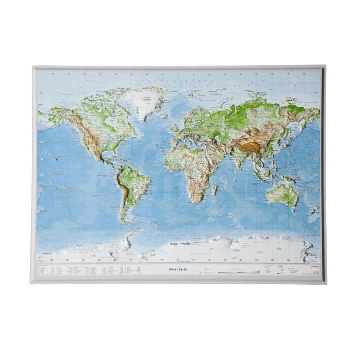 Poster Welt klein 1:107.000.000