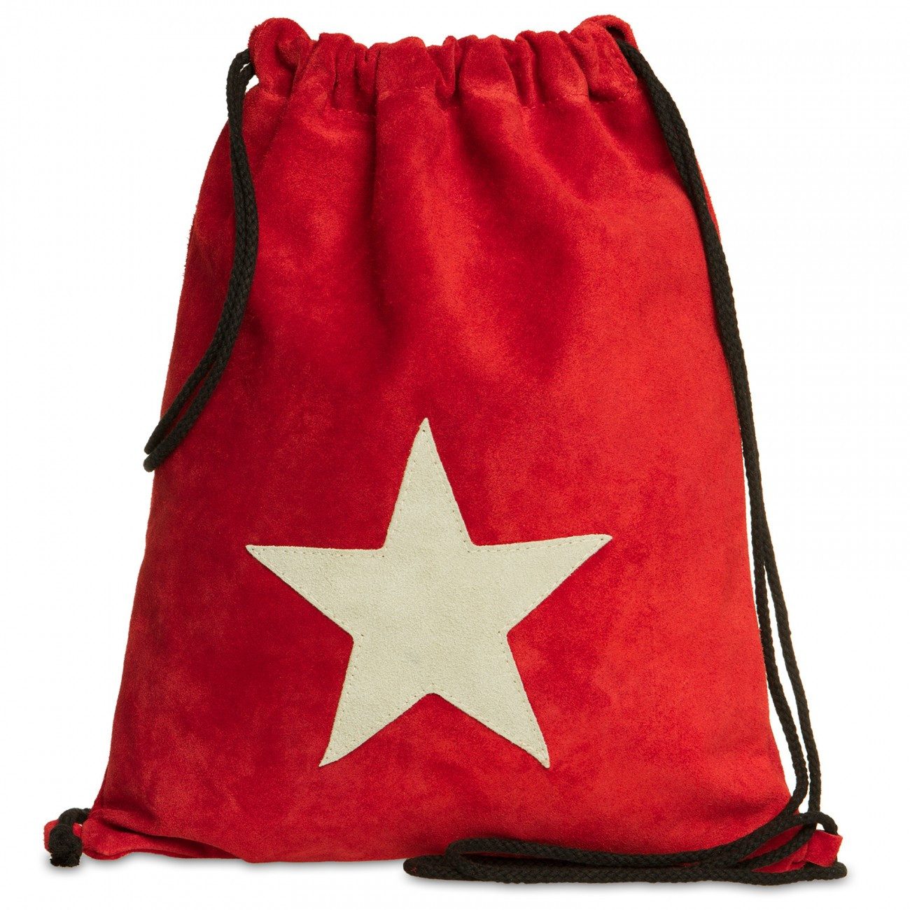 Caspar Turnbeutel CASPAR TL711 Unisex Wildleder Turnbeutel mit Stern