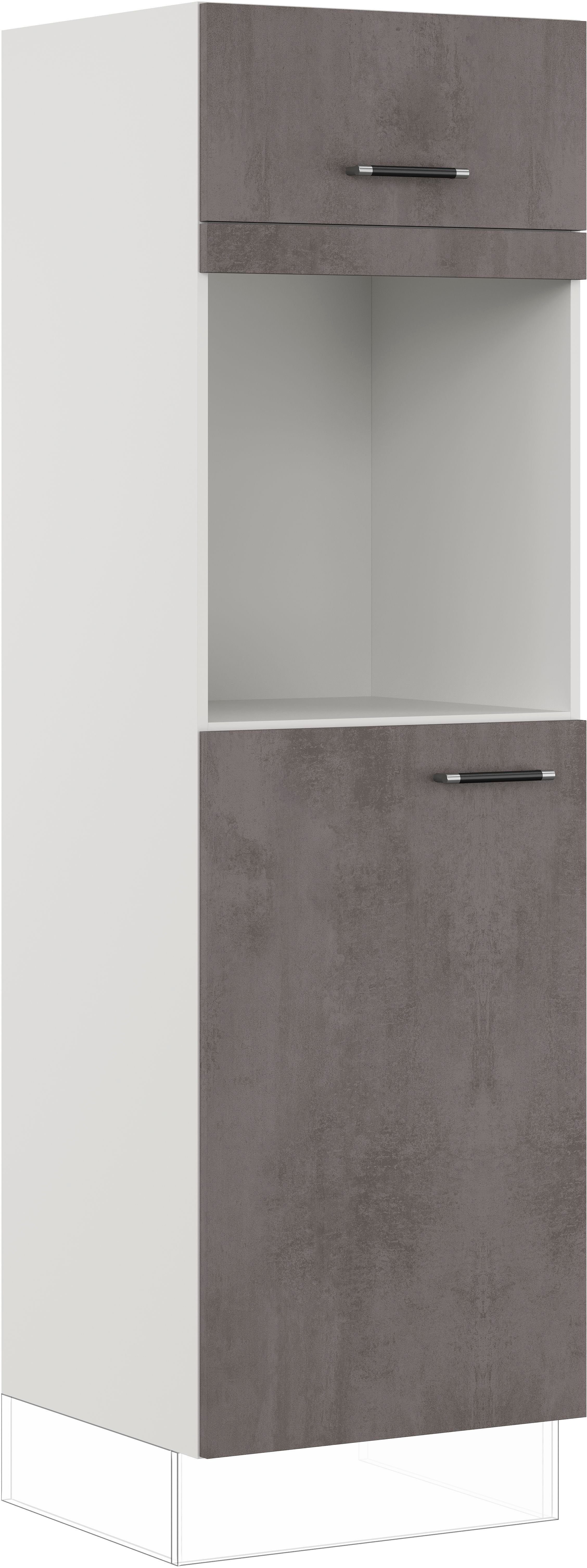 IMPULS KÜCHEN Backofen/Kühlumbauschrank "Prag", Breite/Höhe: 60/190,7 cm vormontiert, mit Klapptür, mit Drehtür