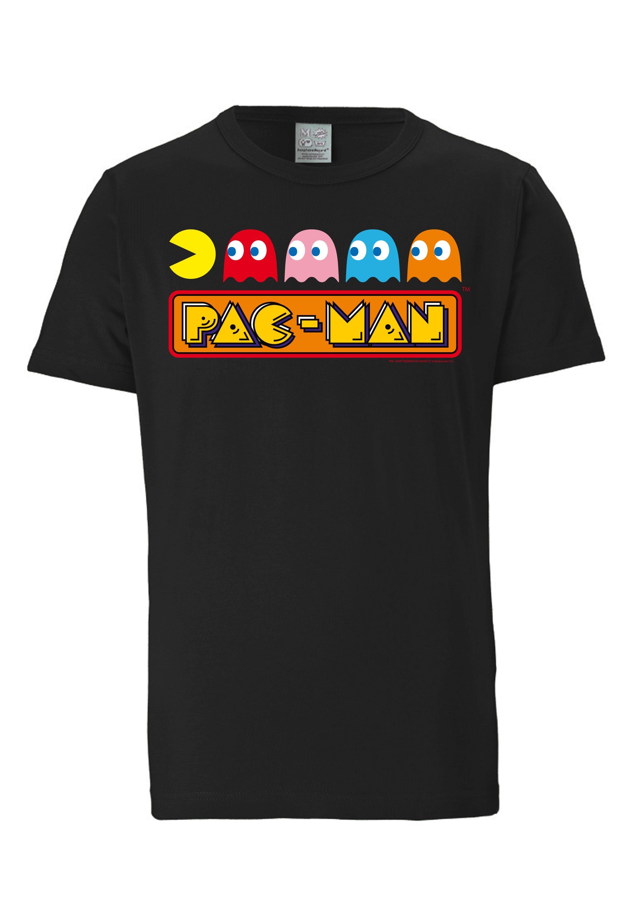 LOGOSHIRT T-Shirt Pac-Man - Chase Pac-Man-Print mit