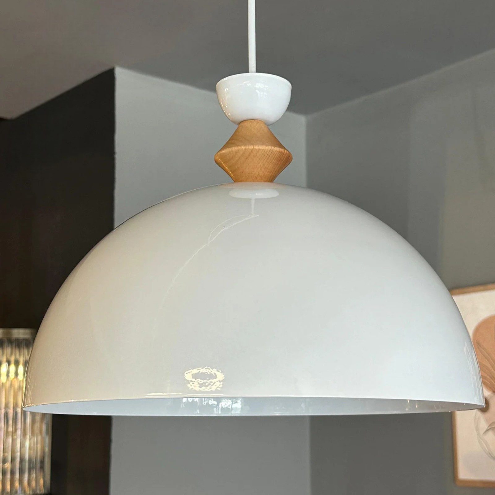 Bamyum Pendelleuchte Pendelleuchte Yimpi Hängelampe Industrial Ø30 cm, E27, Moderne Lampe, ohne Leuchtmittel, E27, Dimmbar, Einstellbare Kabellänge – Bild 3 von 5