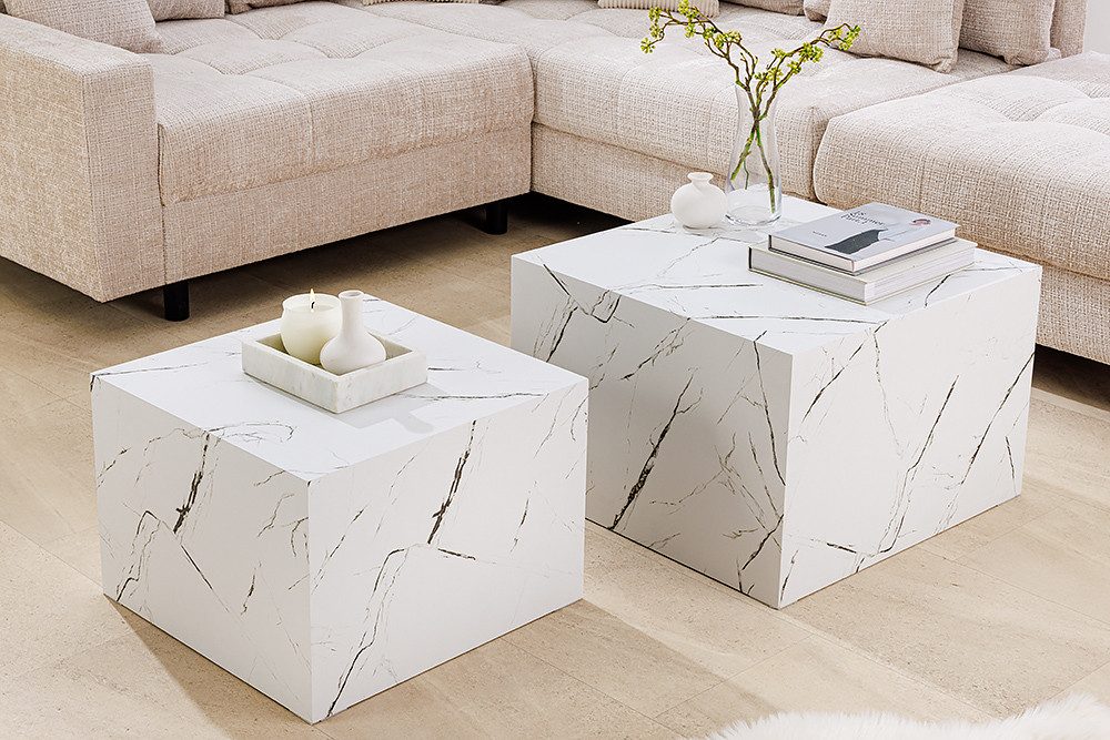 riess-ambiente Beistelltisch DICE 60cm weiß · quadratischer Wohnzimmertisch günstig online kaufen