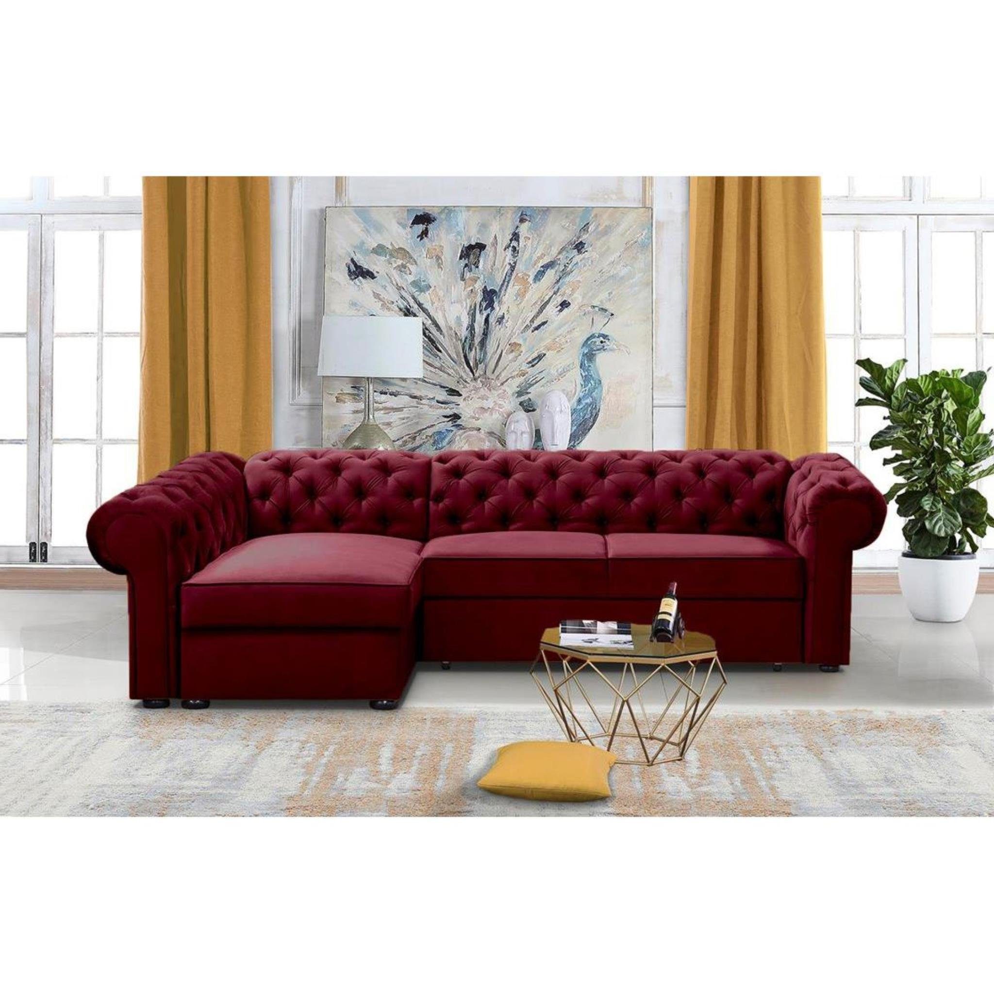 Beautysofa Polsterecke Chester L, L-Form Ecksofa günstig online kaufen