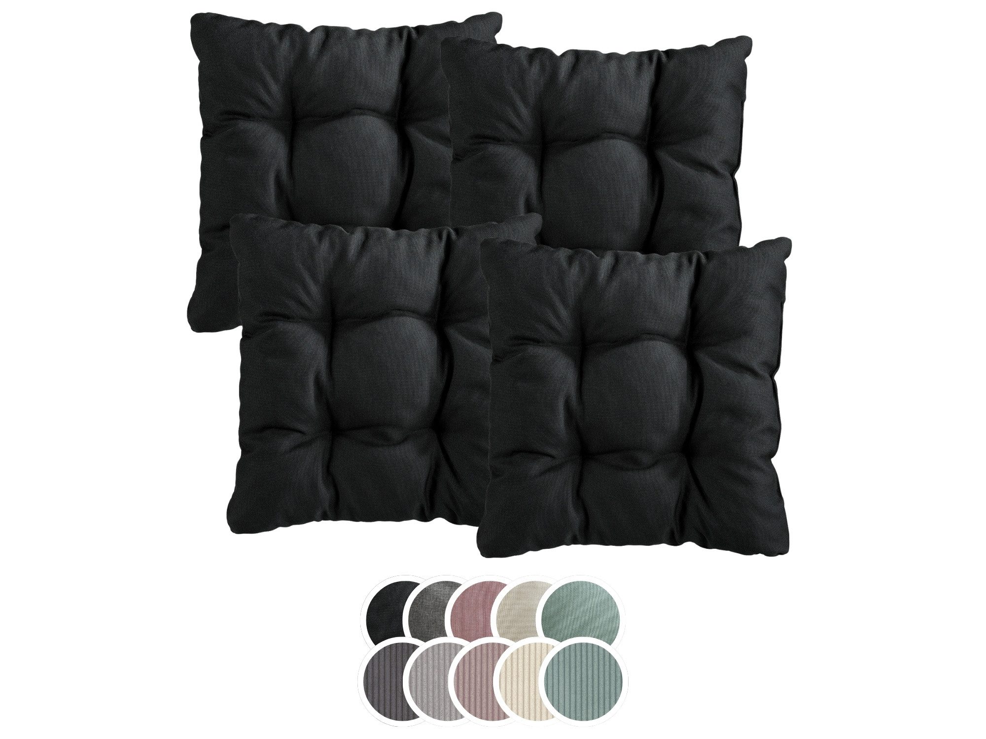 XDREAM Stuhlkissen Sitzkissen Set (2er & 4er) für Stühle und Bänke, robuste günstig online kaufen
