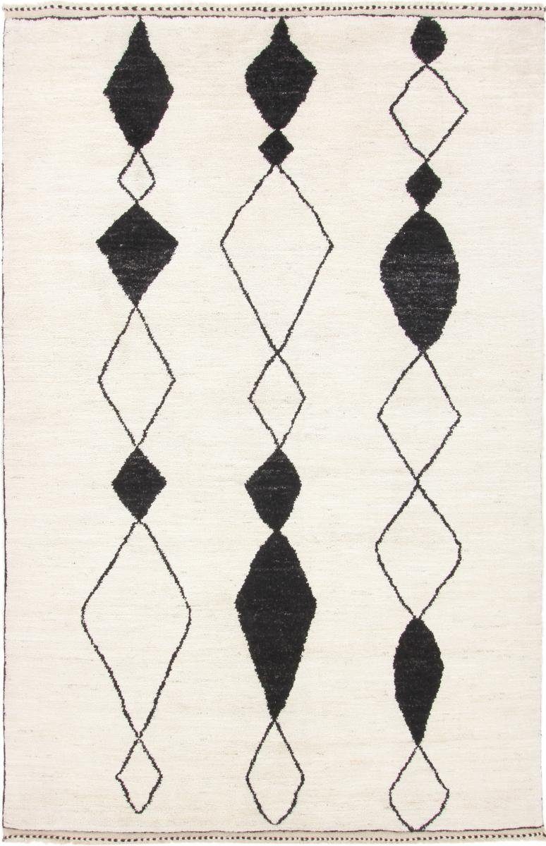Orientteppich Berber Maroccan 197x303 Handgeknüpfter Moderner Orientteppich, Nain Trading, rechteckig, Höhe: 20 mm | Kurzflor-Teppiche