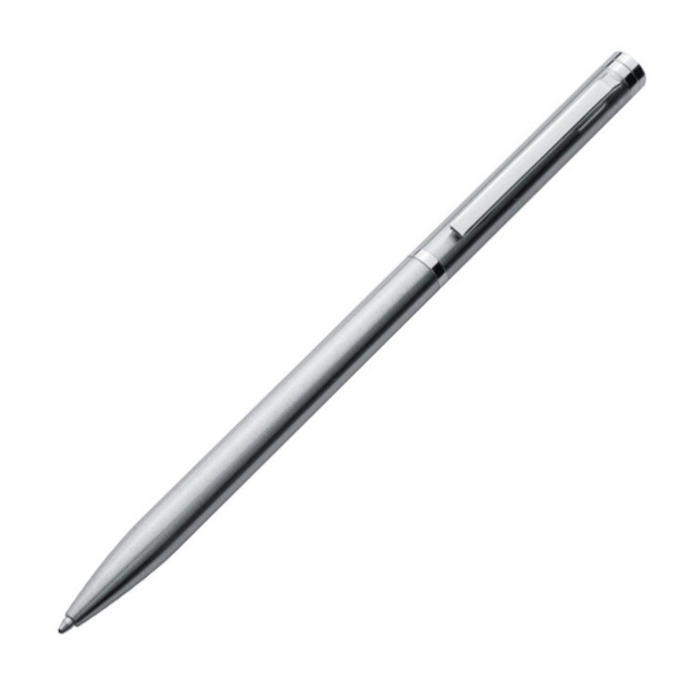 Livepac Office Kugelschreiber 10 Elegante Drehkugelschreiber aus Metall / Farbe: grau/silbergrau