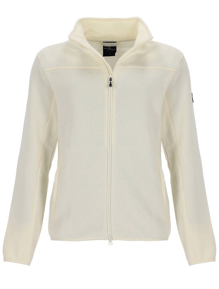 Blue Wave Fleecejacke Damen Jacke Nissa in Strickoptik mit Stehkragen und R günstig online kaufen