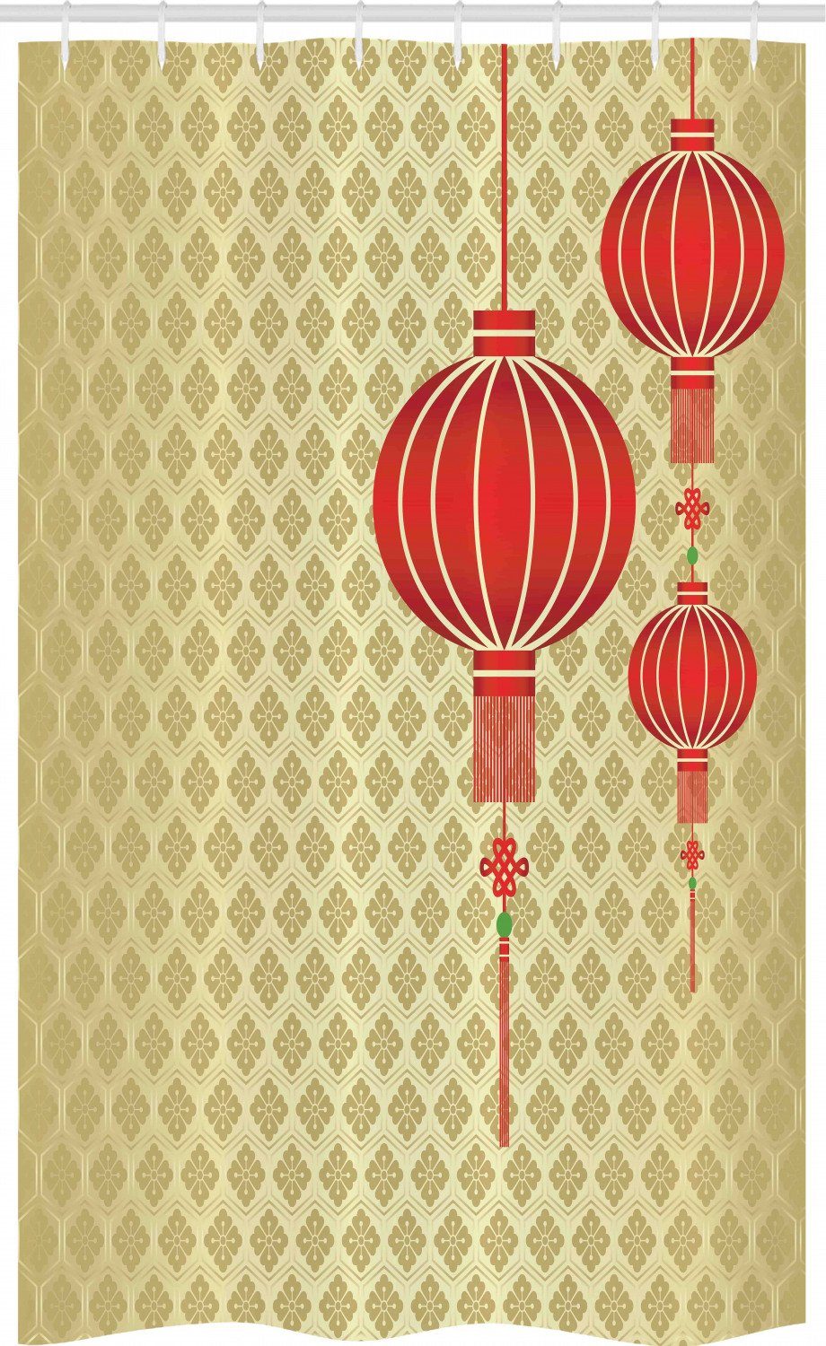 Abakuhaus Duschvorhang Badezimmer Deko Set Aus Stoff Mit Haken Breite 120 Cm Hohe 180 Cm Laterne Chinese Barockes Muster Online Kaufen Otto