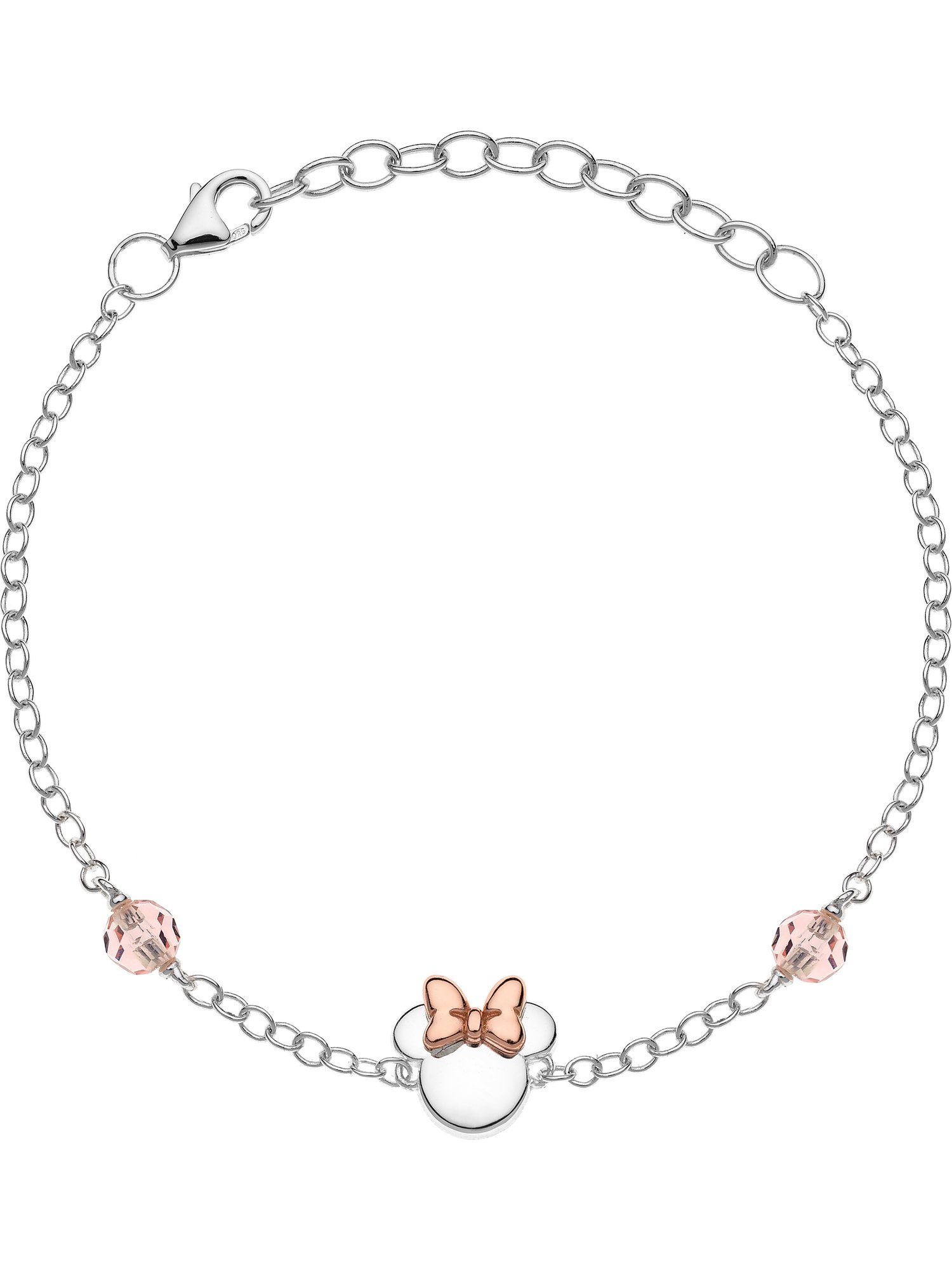 DISNEY Jewelry Silberarmband Disney Damen-Armband 925er Silber 1 Kristall, Modern