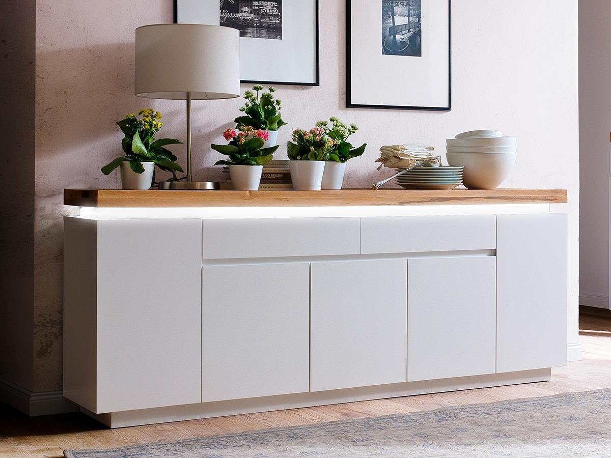 möbelando Sideboard Lisa, 200 x 81 x 40 cm (B/H/T)