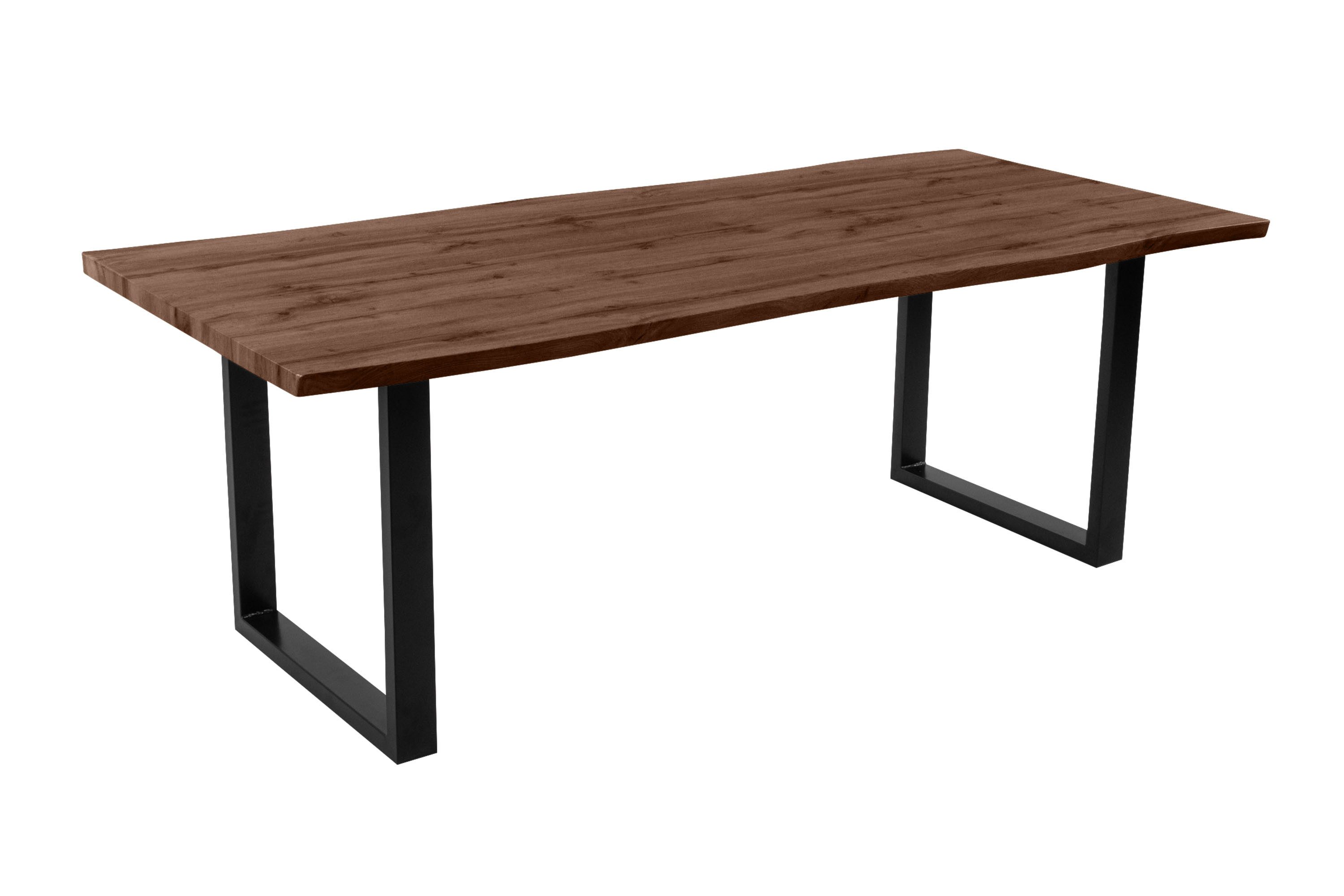 Loreno® Esstisch Josy, Nussbaumholz, Baumkante, MDF-Platte, günstig online kaufen
