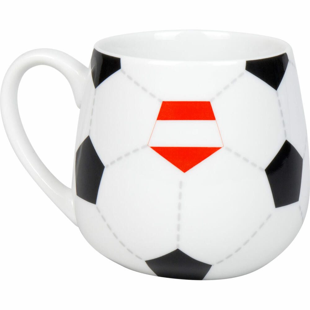 Könitz Becher Kuschelbecher Fußball Österreich, Porzellan