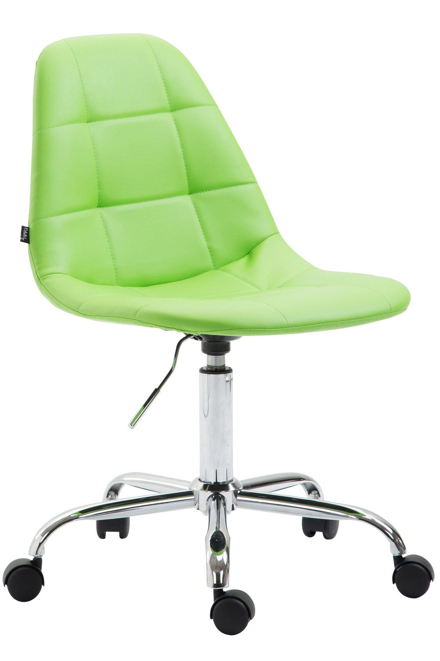 Drehstuhl, drehbar Gestell: Sitz: chrom TPFLiving grün Kunstleder 360° XXL), Metall Rhein (Schreibtischstuhl, höhenverstellbar - Bürostuhl Chefsessel, und bequemer mit Bürostuhl - Rückenlehne