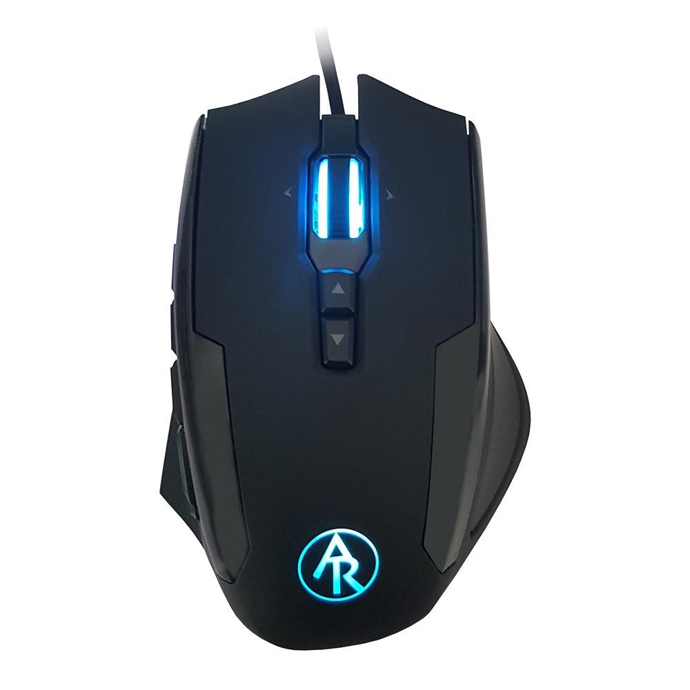 Rapoo All Royals Gaming-Maus (10800dpi, mit Gewichtseinstellung, 12 programmierbare Tasten, schwarz)