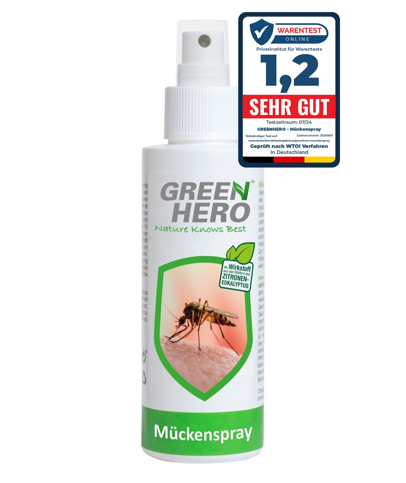 Insektenspray Mückenspray schützt vor Steckmücken, Moskitos & Zecken