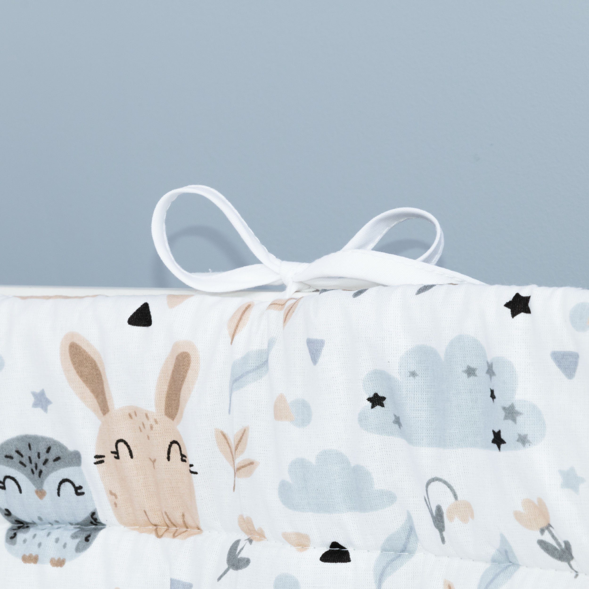 Amilian Bettnestchen - Bettumrandung 180x30 cm für Kinderbett 120x60 geeignet (Kopfschutz), (Nestchen, Kantenschutz), Umrandungen