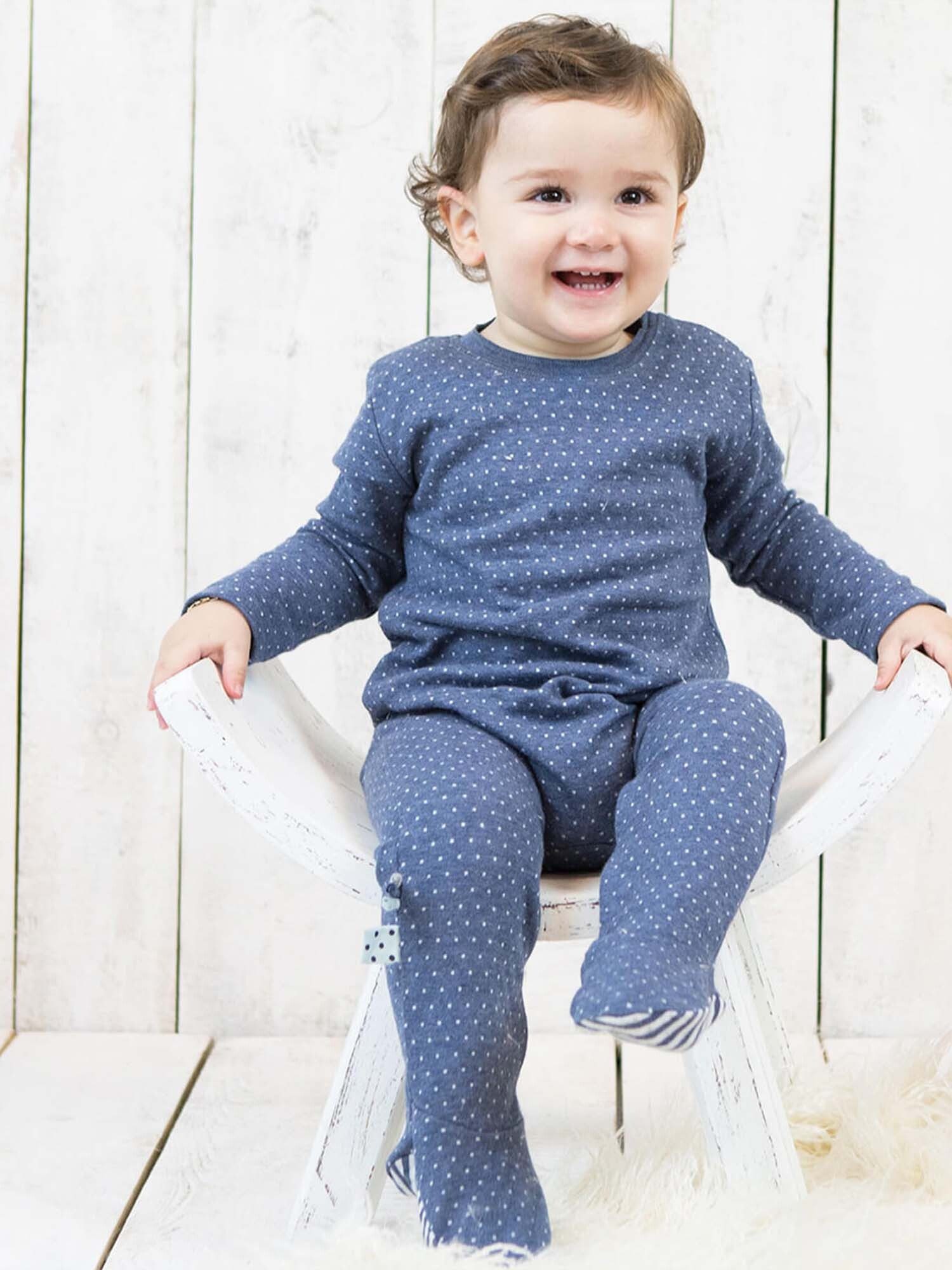 OrganicEra Strampler Baby Schlafstrampler gepunktet aus Bio-Baumwolle (1-tlg)