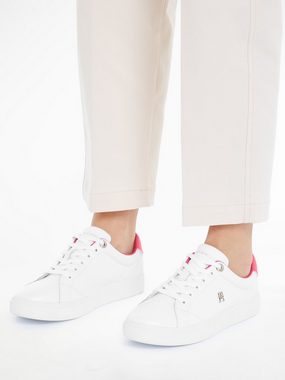 Tommy Hilfiger ELEVATED ESSENTIAL COURT SNEAKER Plateausneaker mit Kontrastbesatz an der Ferse, Freizeitschuh, Halbschuh, Schnürschuh