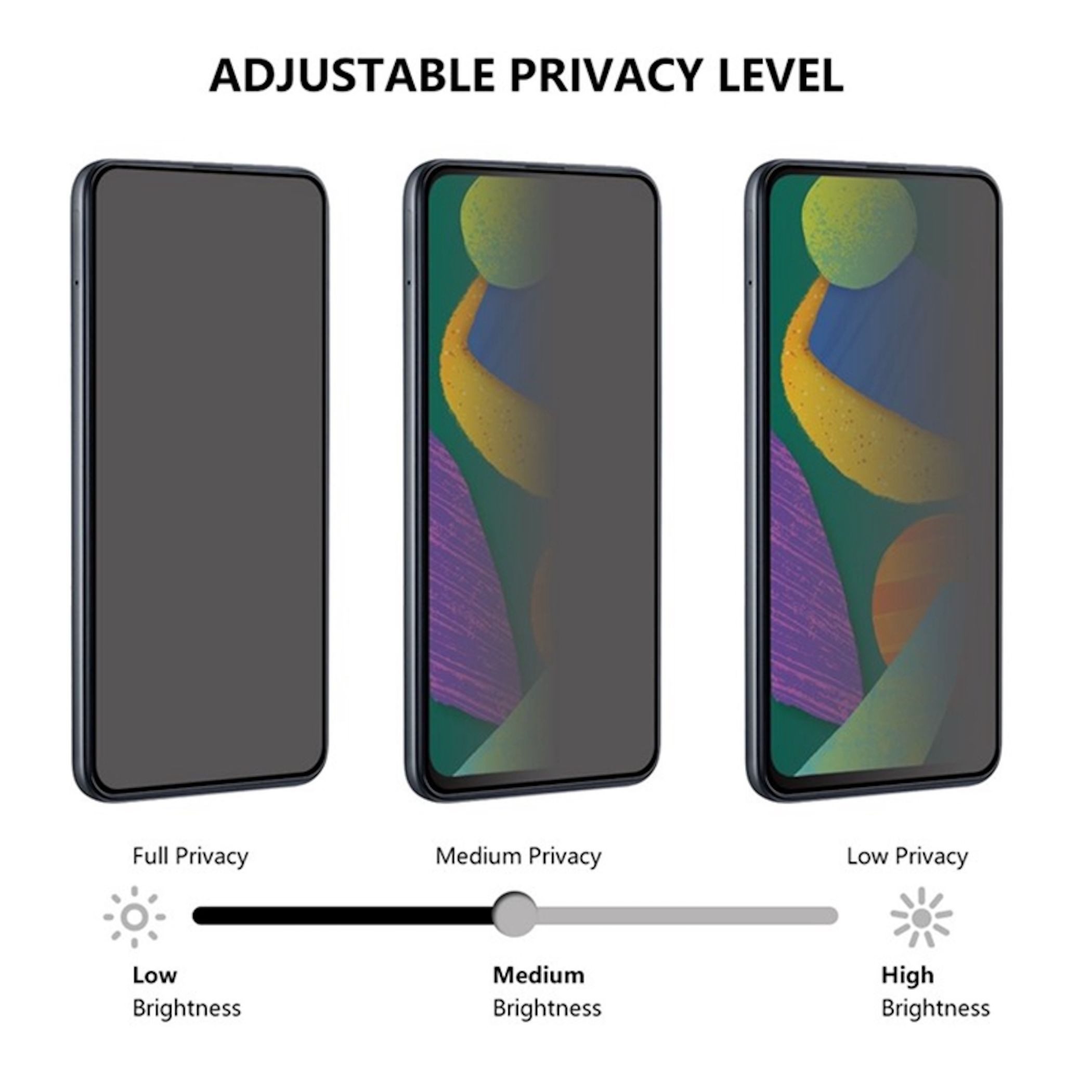 Wigento Displayschutzfolie 2 in 1 Privacy Hydrogel für Samsung Galaxy Z Flip8 5G Full Cover Set für Samsung Galaxy Z Flip8 5G, Privacy Schutz, 28 Grad Blickschu – Bild 4 von 4