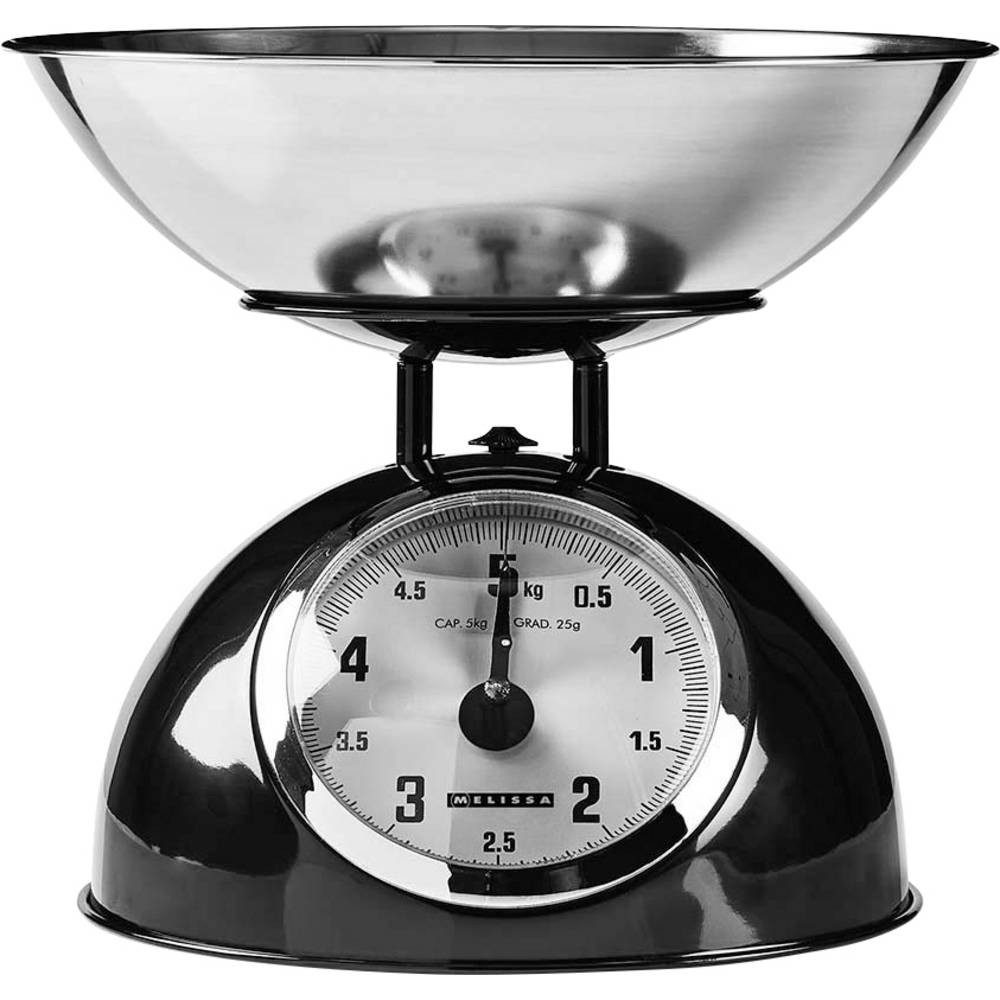 MELISSA Küchenwaage Küchenwaage analog Wägebereich (max)=5 kg Schwarz, Edelstahl 245 x