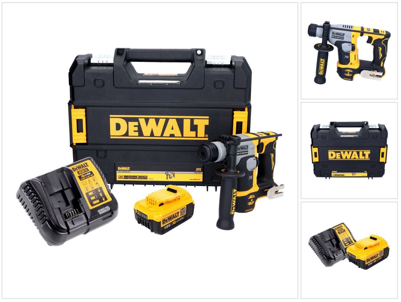 DeWalt Schlagbohrmaschine DCH 172 M1 Akku Bohrhammer 18 V 16 mm 1,4 Joule SDS plus Brushless +