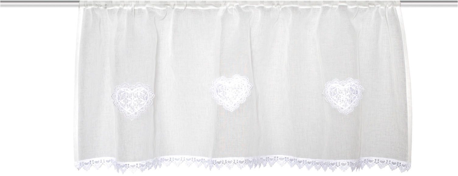 HOME WOHNIDEEN Scheibengardine NISHAY, Stangendurchzug (1 günstig online kaufen