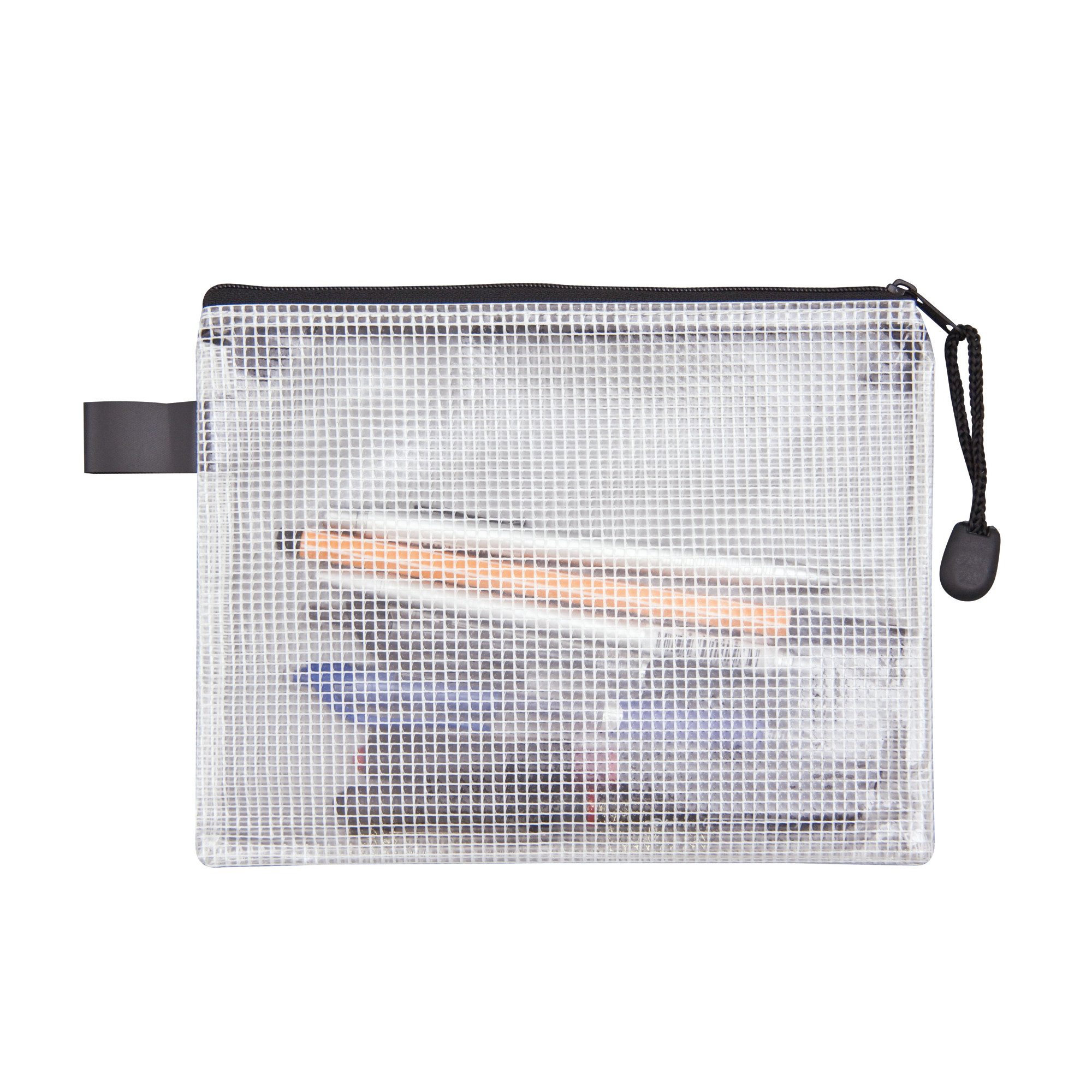 Soennecken Prospekthülle Reißverschlussbeutel DIN A5 PVC schwarz