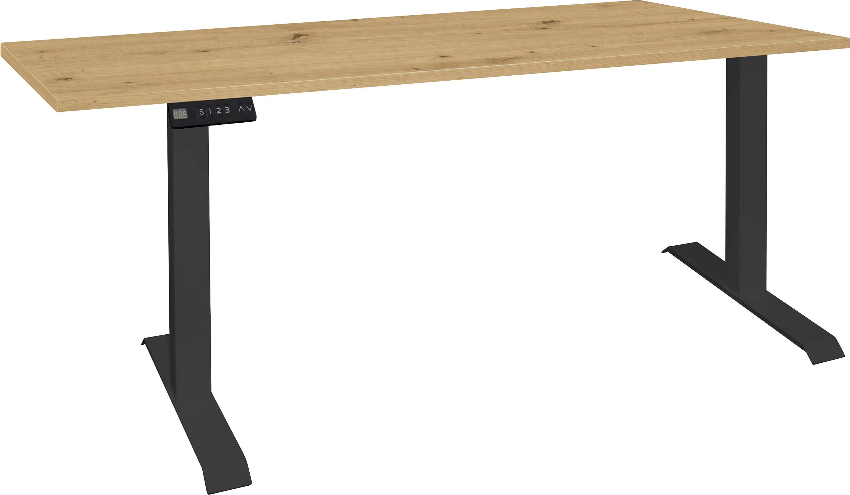 Mäusbacher Schreibtisch Big System Office, Breite 140 cm, elektrisch höhenverstellbar