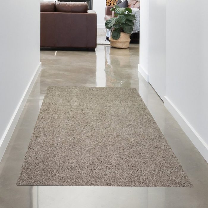 Teppich Flauschiger Teppich kuschelig warm in beige Carpetia rechteckig Höhe: 33 mm