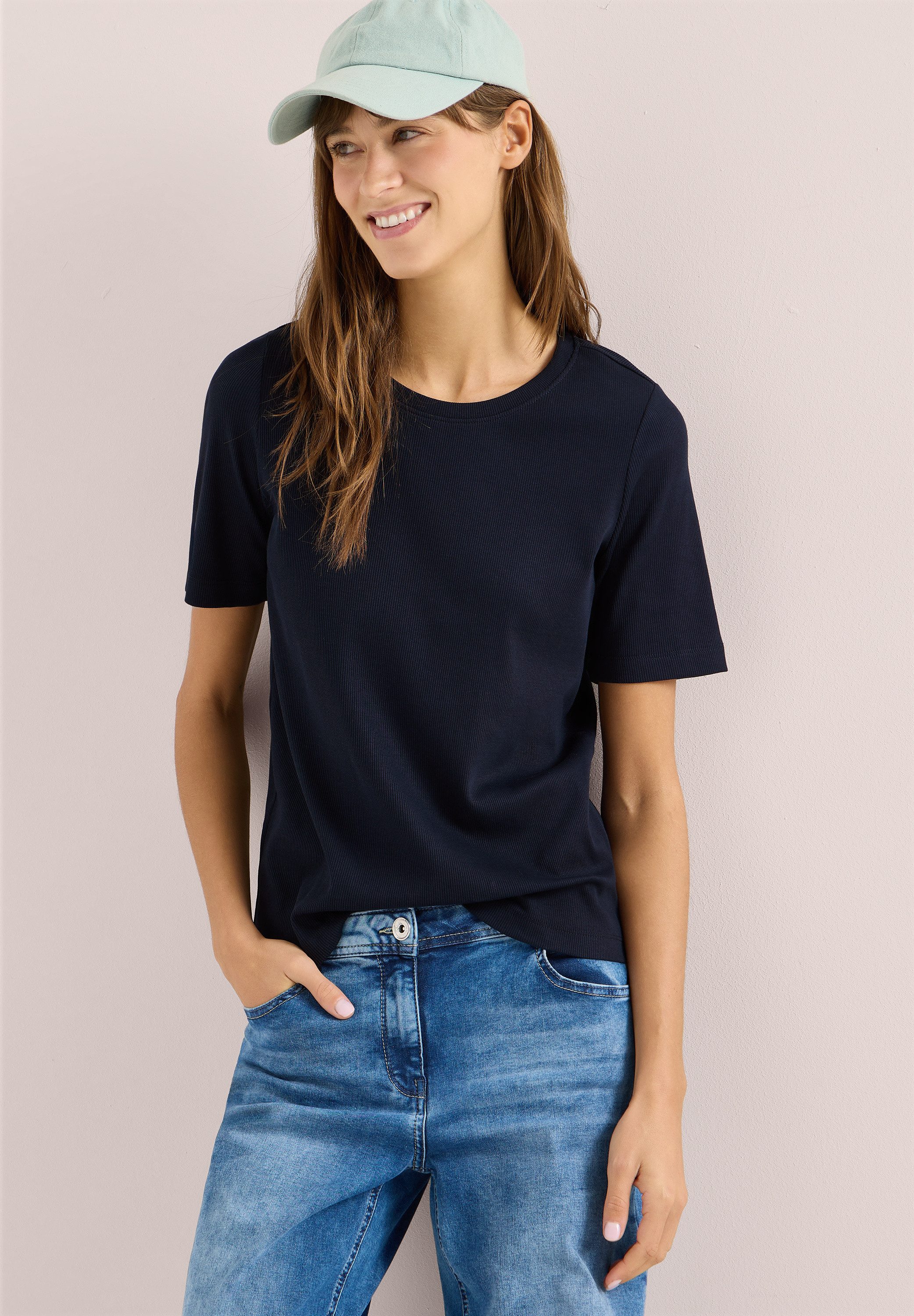 CECIL T-Shirt mit Rundhalsausschnitt