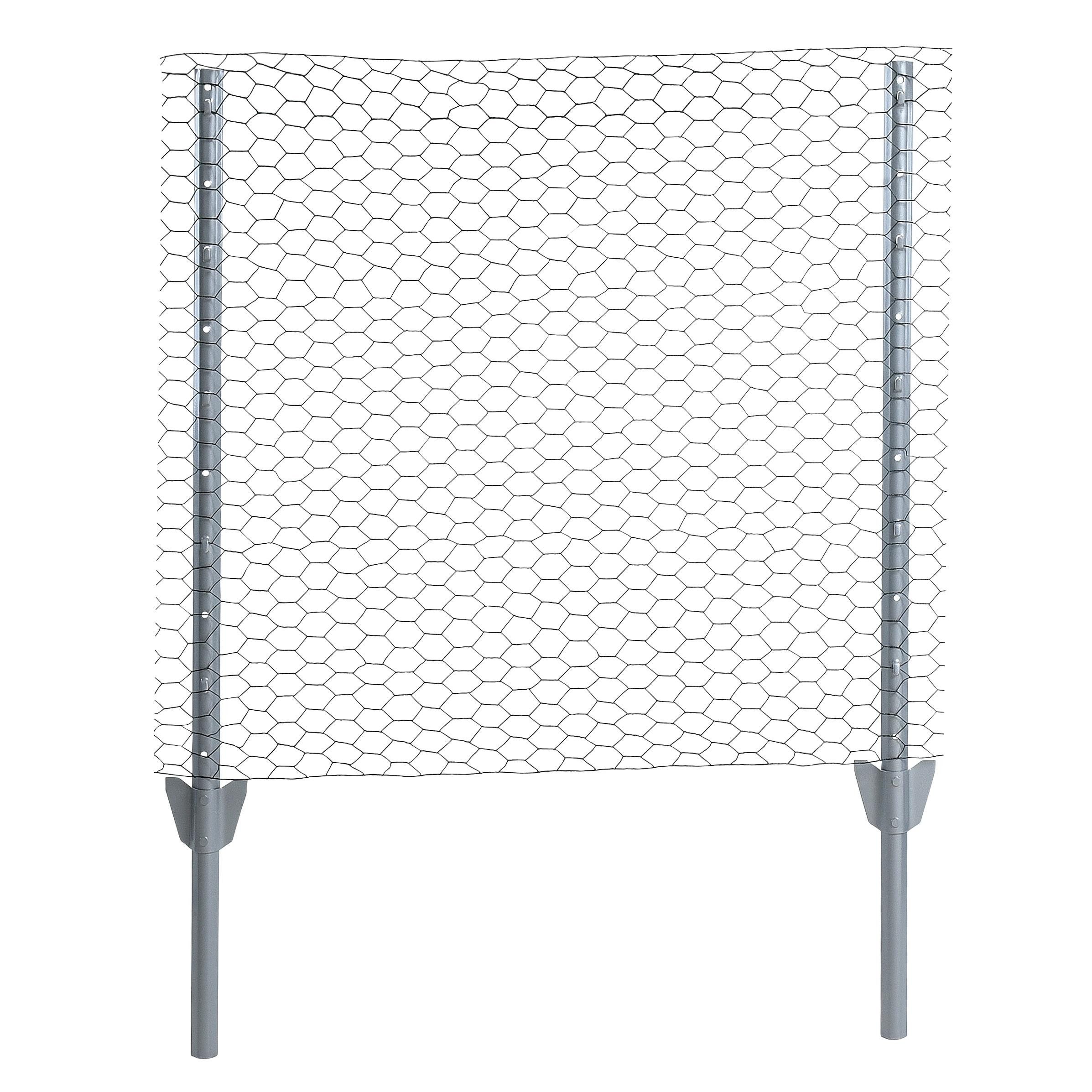 ESTEXO Gartenzaun Zaunset Sechseckgeflecht Zaun Draht 1,00 x 10 m Komplett-Set Drahtza