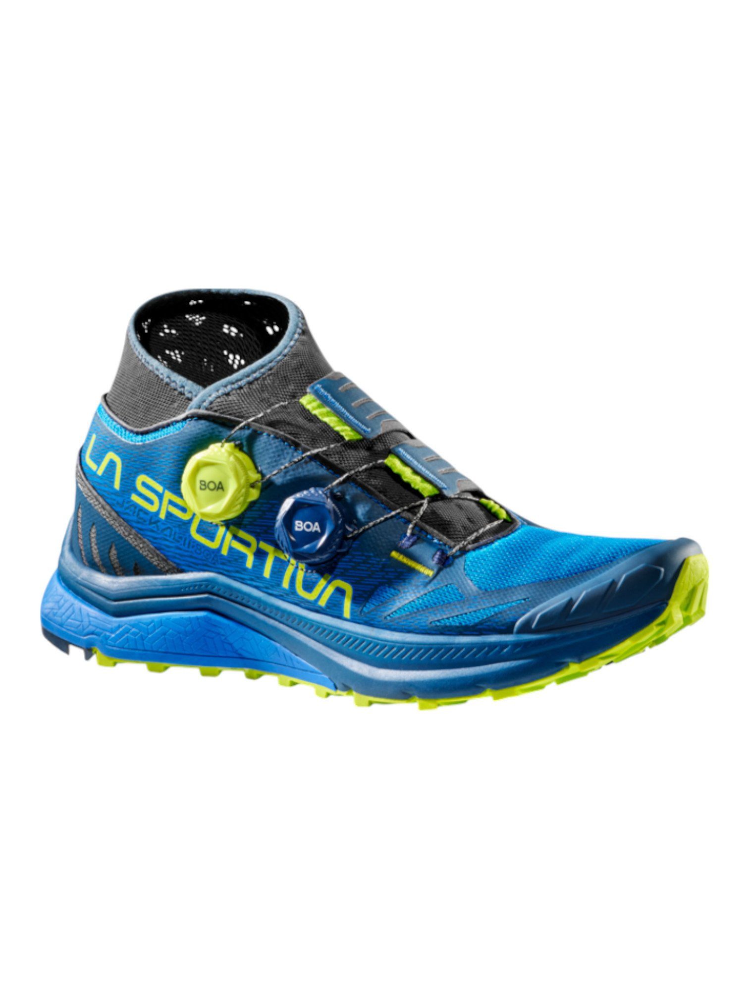 La Sportiva Trail-Laufschuhe Jackal II Boa blau/lime Herren Wanderschuh günstig online kaufen